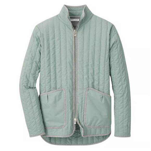Peter Millar Jackets & Blazers - Peter Millar Pippin Quilted Travel Jacket Size Small Sage Fog Green New Golf
